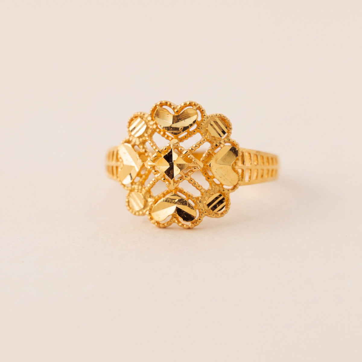 Kid's Rings (D38), 925 silver 24K gold plated