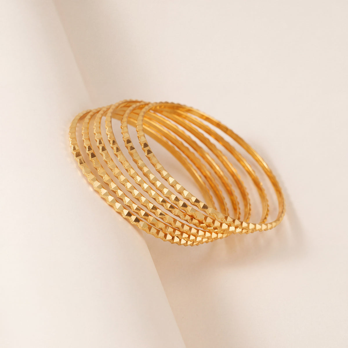 Laser Bangle (KD1), 925 silver 24K gold plated