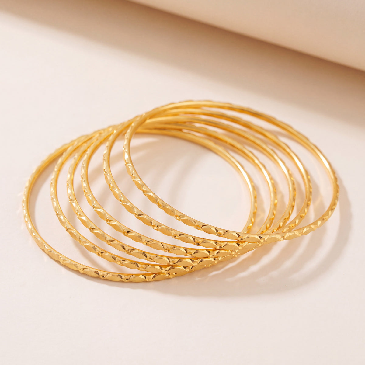 Laser Bangle (KD2), 925 silver 24K gold plated