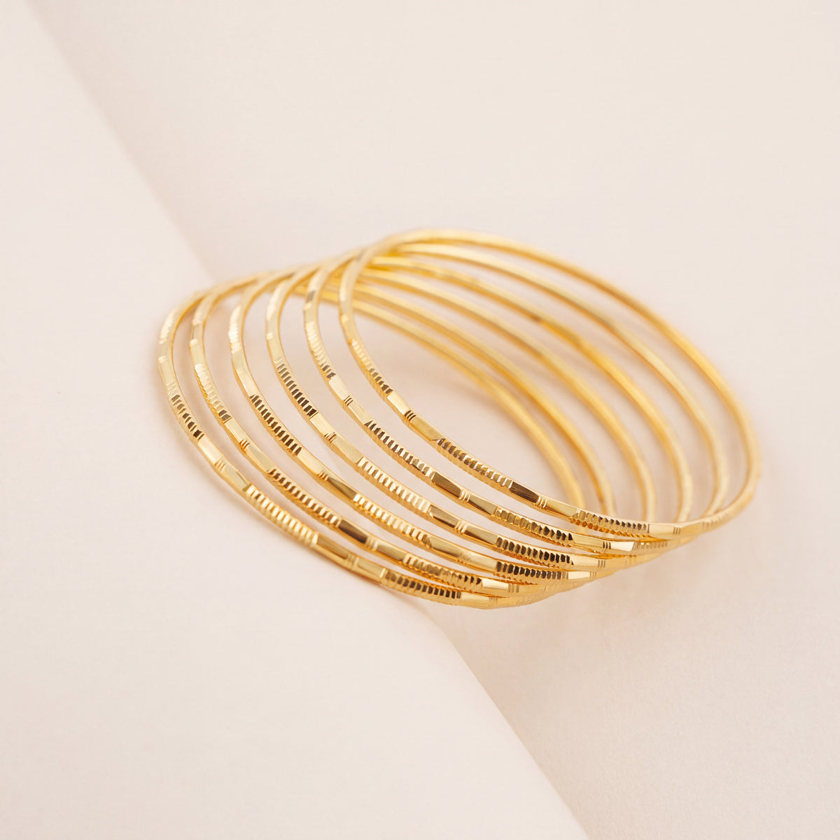 Laser Bangle (KD4), 925 silver 24K gold plated
