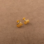 Leaf Shape Tops (D1) - 925 Silver & 24K Gold Plated