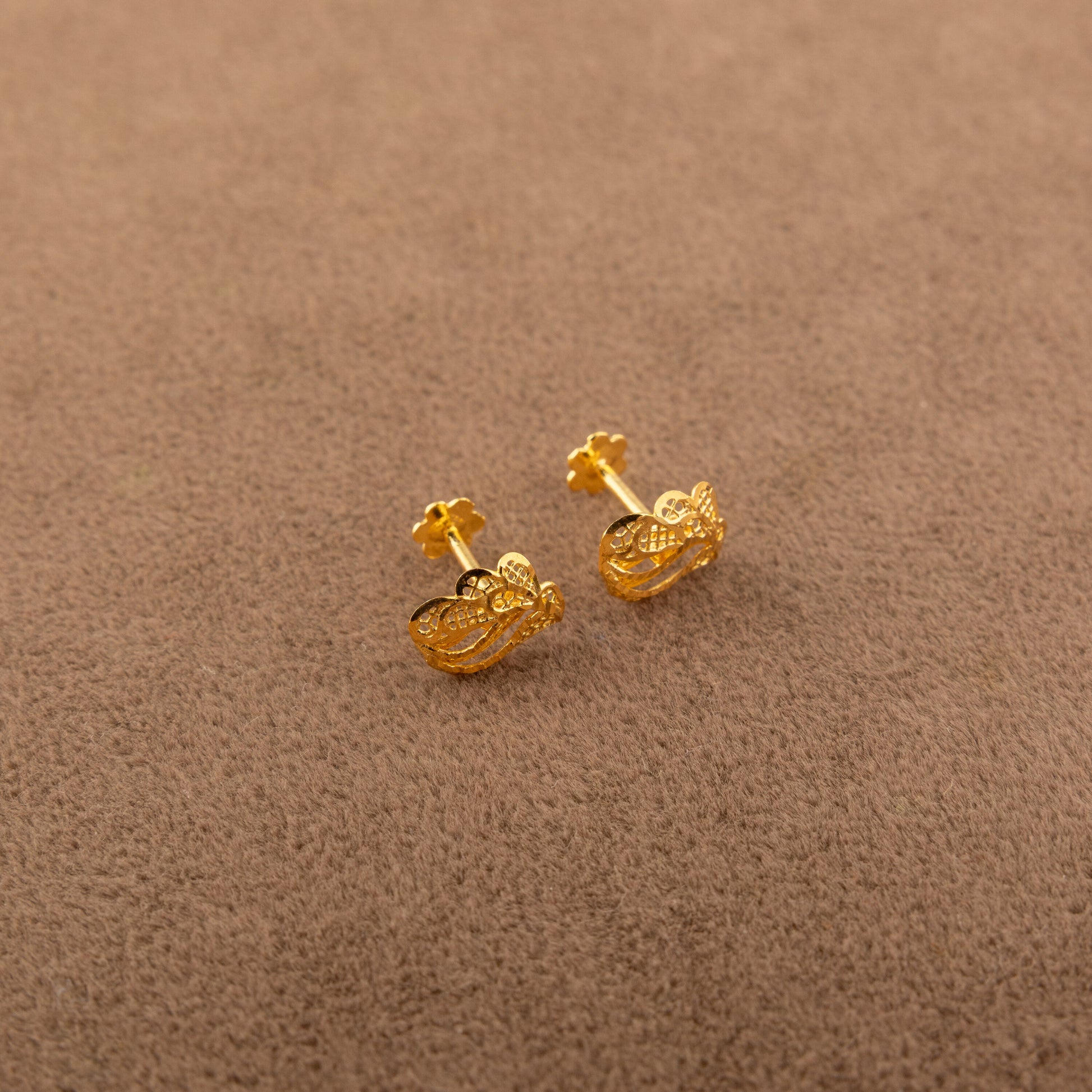 Leaf Shape Tops (D1) - 925 Silver & 24K Gold Plated