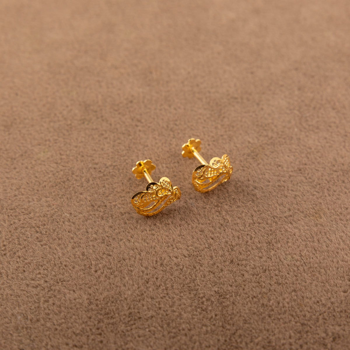 Leaf Shape Tops (D1) - 925 Silver & 24K Gold Plated