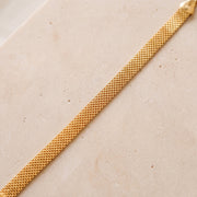 Mesh Chain Bracelet (D1) on travertine