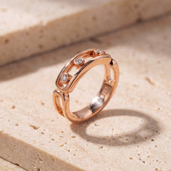 Messika Ring (D2) on travertine