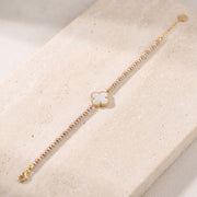 Multi Color Bracelet (D14) on travertine