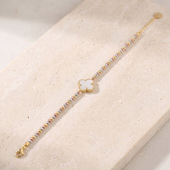 Multi Color Bracelet (D14) on travertine