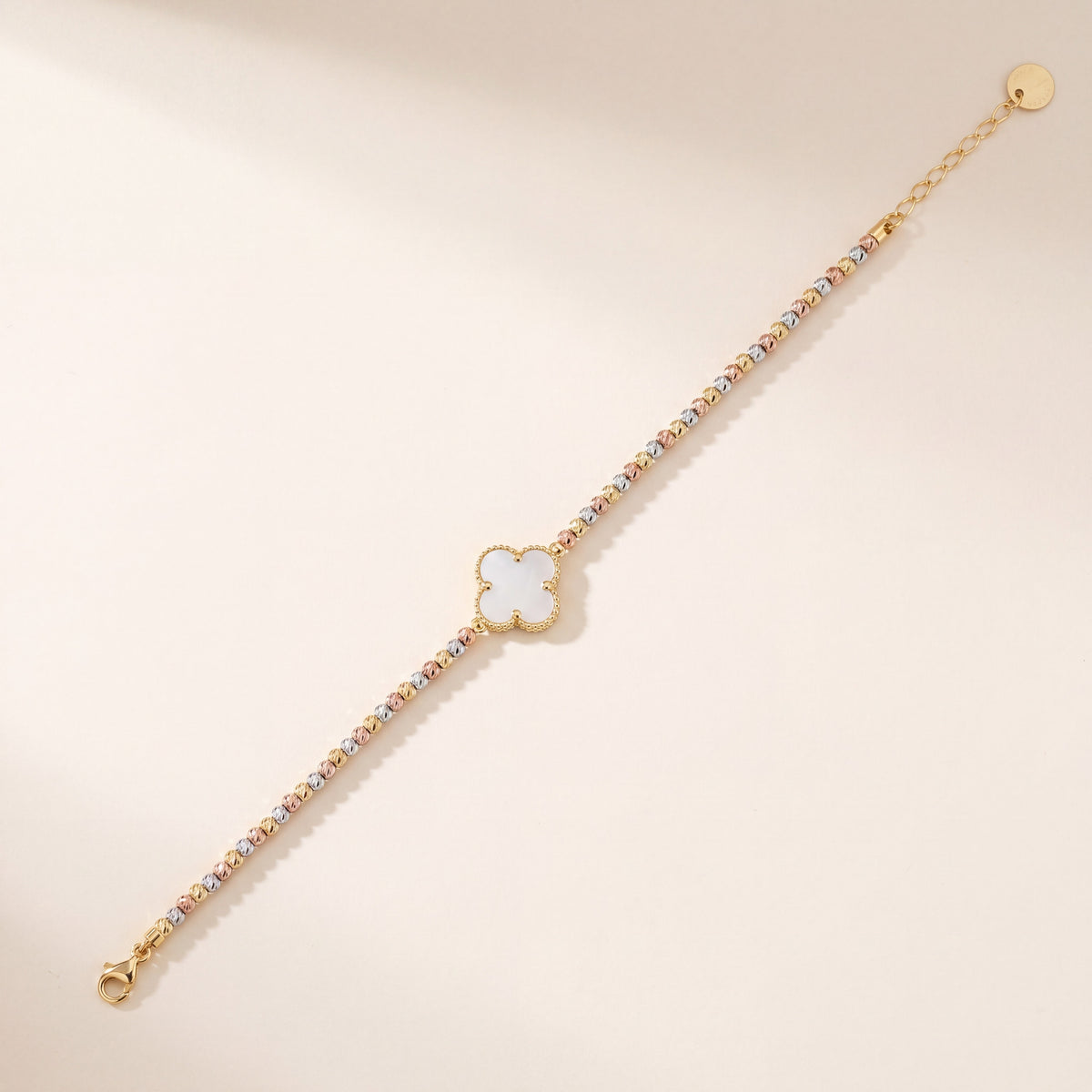 Multi Color Bracelet (D14), 925 silver 24K gold plated