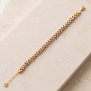 Multi Color Bracelet (D2) on travertine