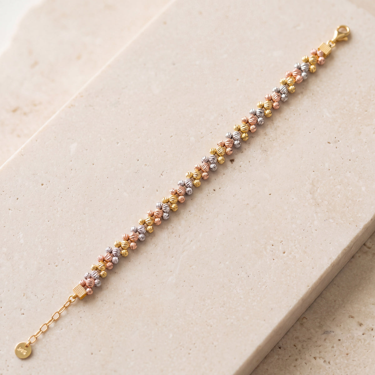 Multi Color Bracelet (D2) on travertine