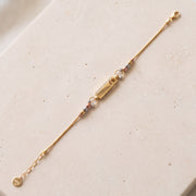 Multi Color Bracelet (D7) on travertine