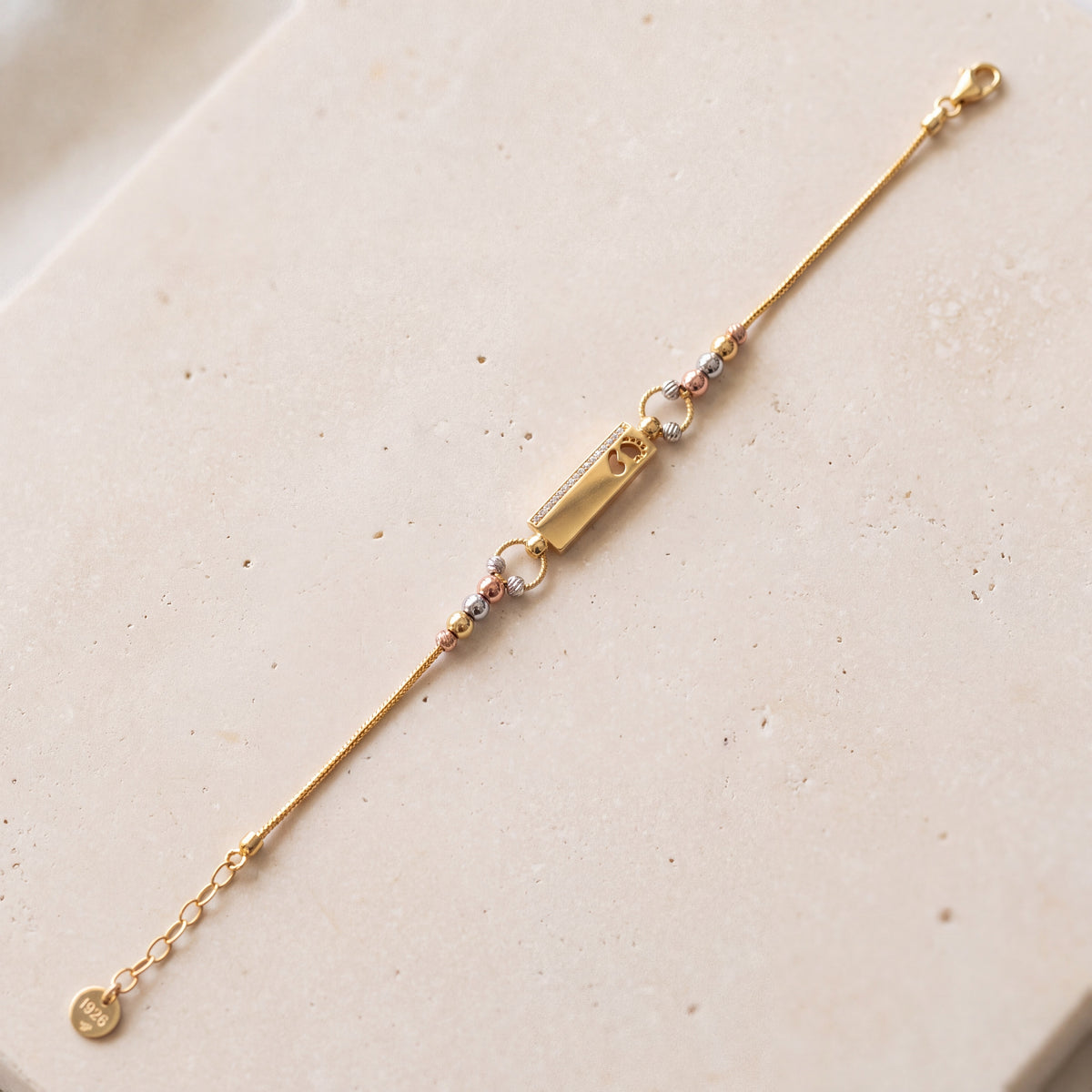 Multi Color Bracelet (D7) on travertine