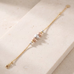 Multi Color Bracelet (D9) on travertine