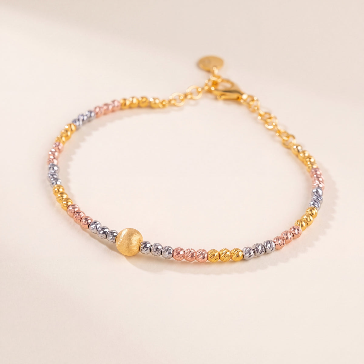 Multi Color Cuff Bracelet (D1), 925 silver 24K gold plated