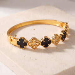 Multi Color Cuff Bracelet (D19) on travertine