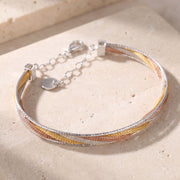 Multi Color Cuff Bracelet (D22) on travertine