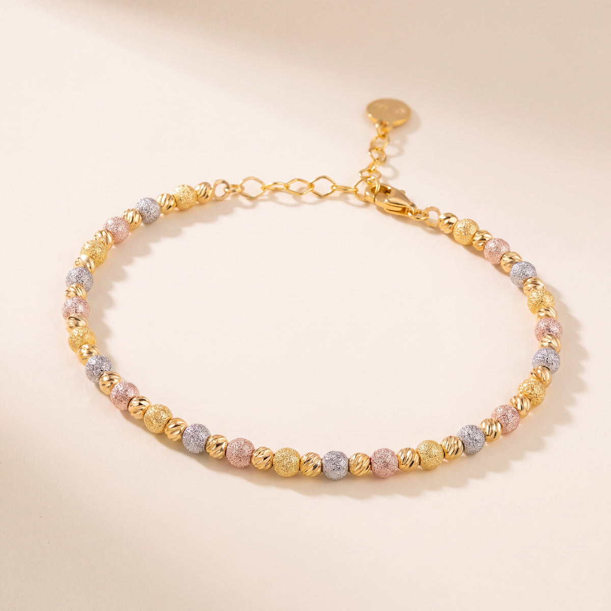 Multi Color Cuff Bracelet (D7), 925 silver 24K gold plated
