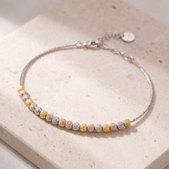 Multi Color Cuff Bracelet (D8) on travertine