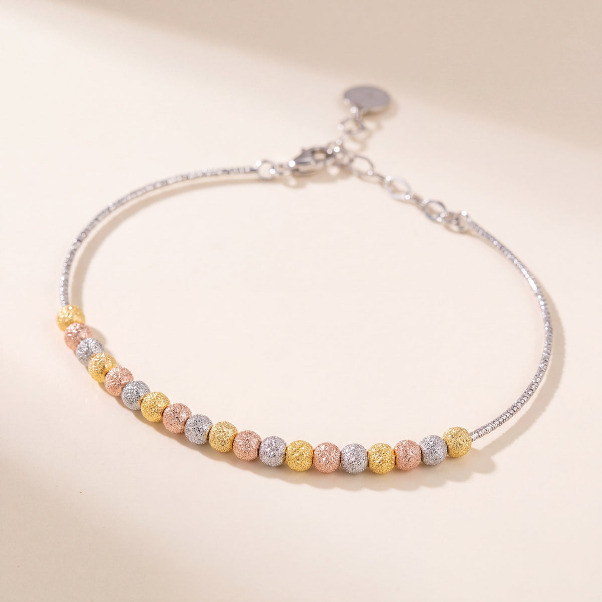 Multi Color Cuff Bracelet (D8), 925 silver 24K gold plated