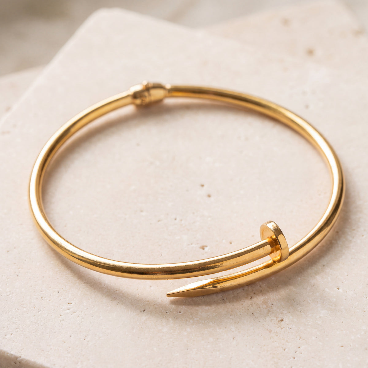 Multi Color Cuff Bracelet (D9) on travertine