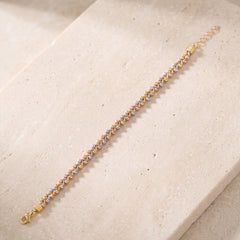 Multi Color Dorika Bracelet (D3) on travertine