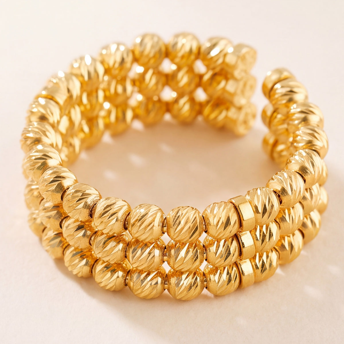 Open Bead Ring (3 Line) design detail