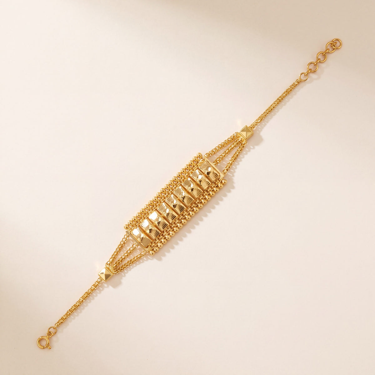 Patta Bracelet (D12), 925 silver 24K gold plated