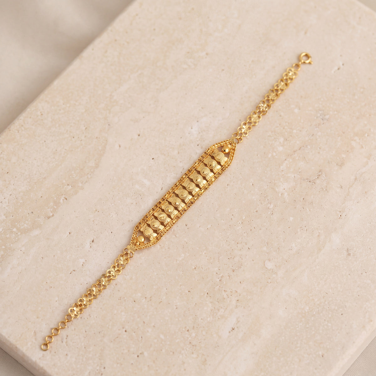 Patta Bracelet (D17) on travertine