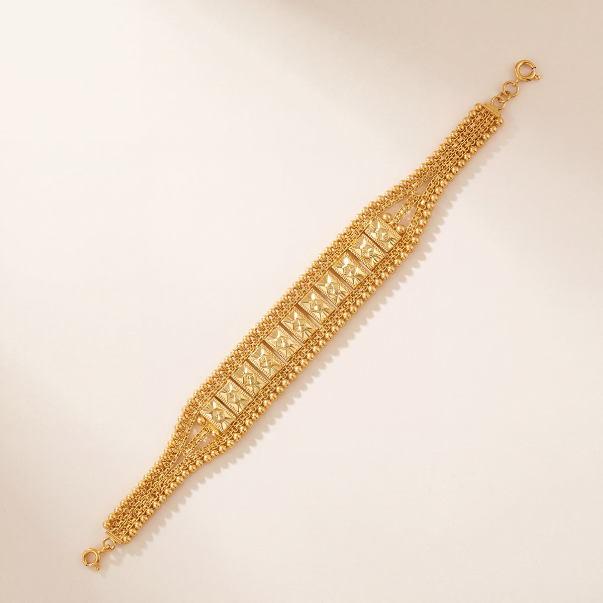 Patta Bracelet (D6), 925 silver 24K gold plated