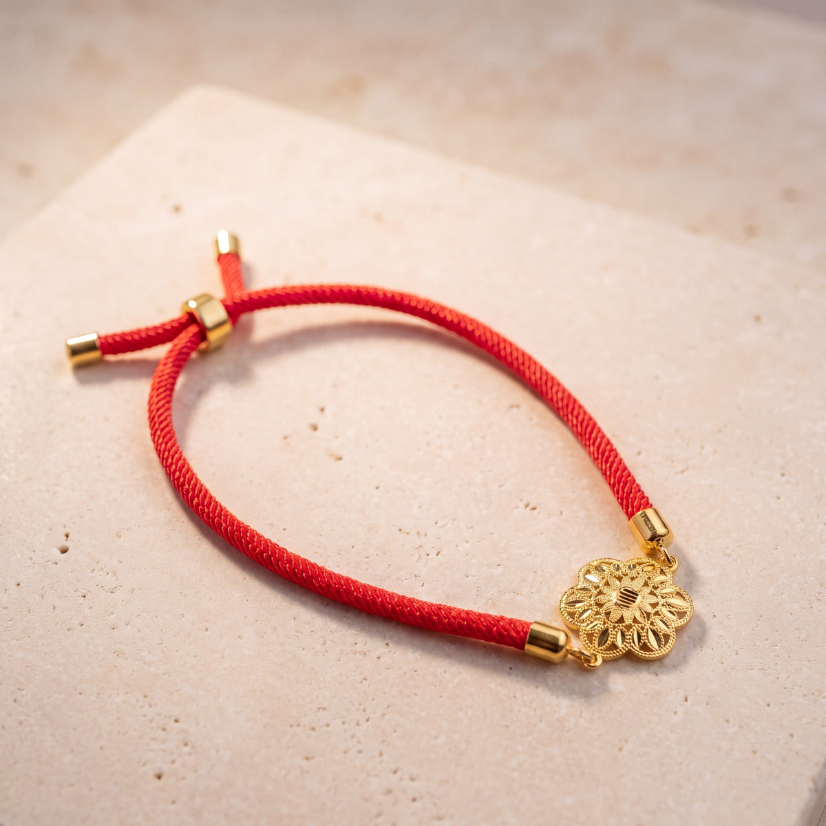 Round Thread Bracelet on travertine