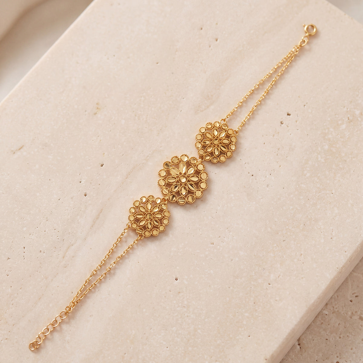 RP 3 Piece Bracelet / Chain (D1) on travertine