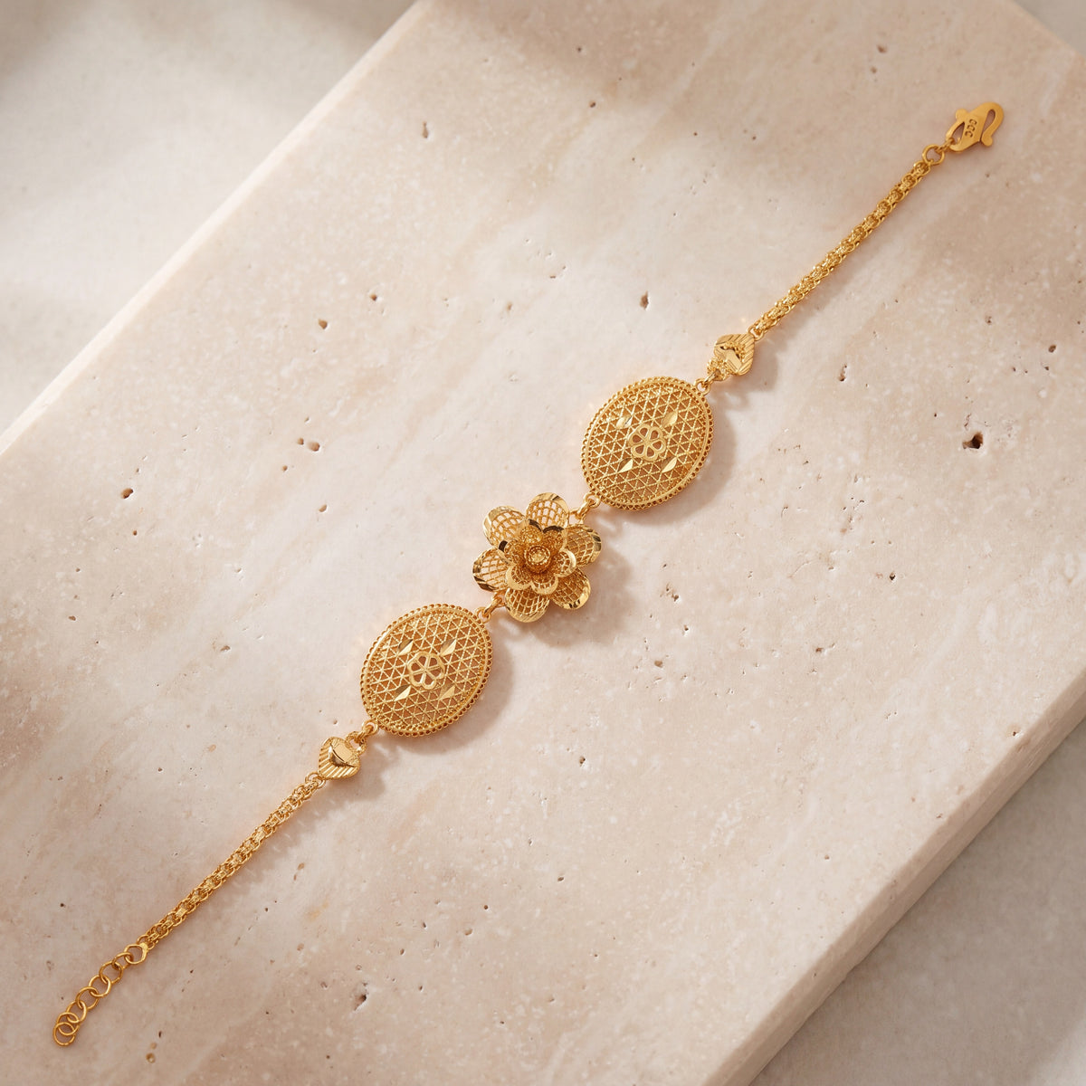 RP 3 Piece Bracelet / Chain (D16) on travertine