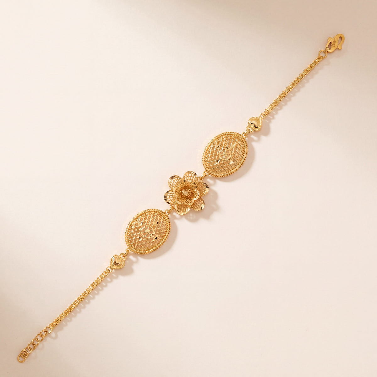RP 3 Piece Bracelet / Chain (D16), 925 silver 24K gold plated