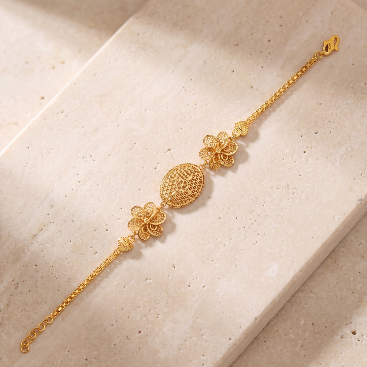 RP 3 Piece Bracelet / Chain (D17) on travertine