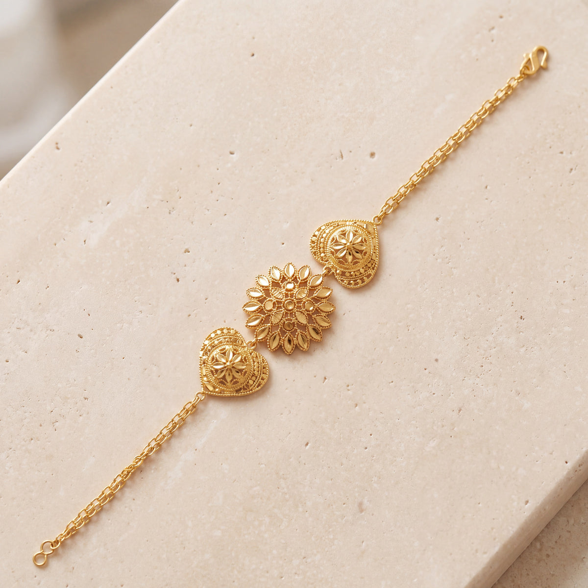 RP 3 Piece Bracelet / Chain (D19) on travertine