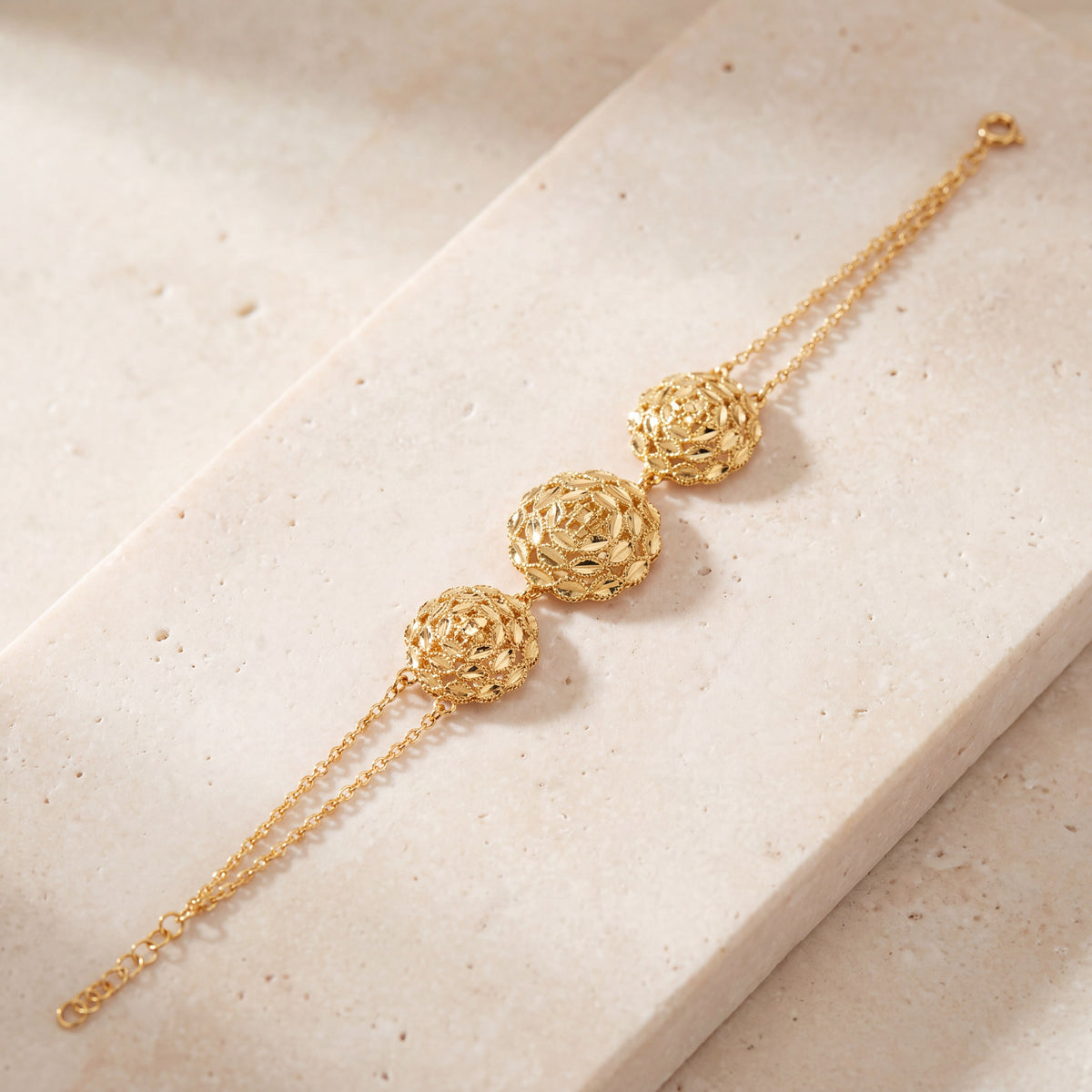 RP 3 Piece Bracelet / Chain (D2) on travertine
