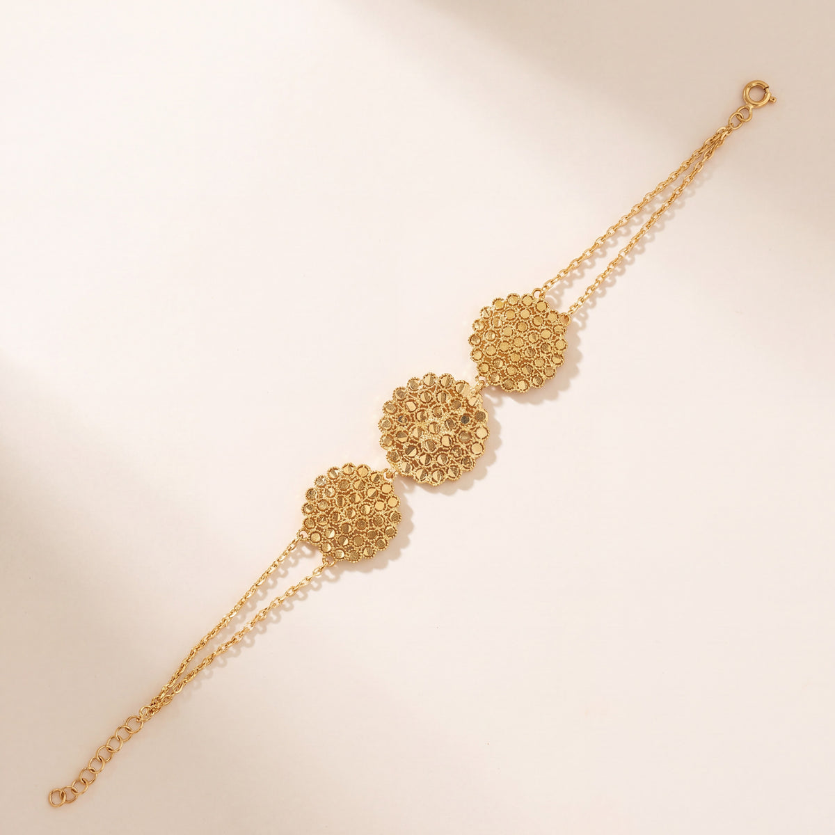 RP 3 Piece Bracelet / Chain (D3), 925 silver 24K gold plated