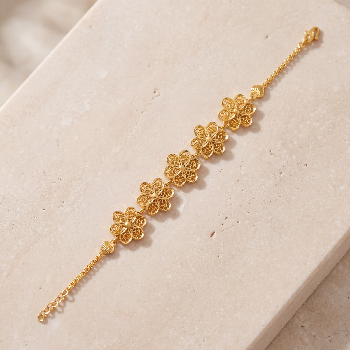 RP 5 Piece Bracelet / Chain (D3) on travertine