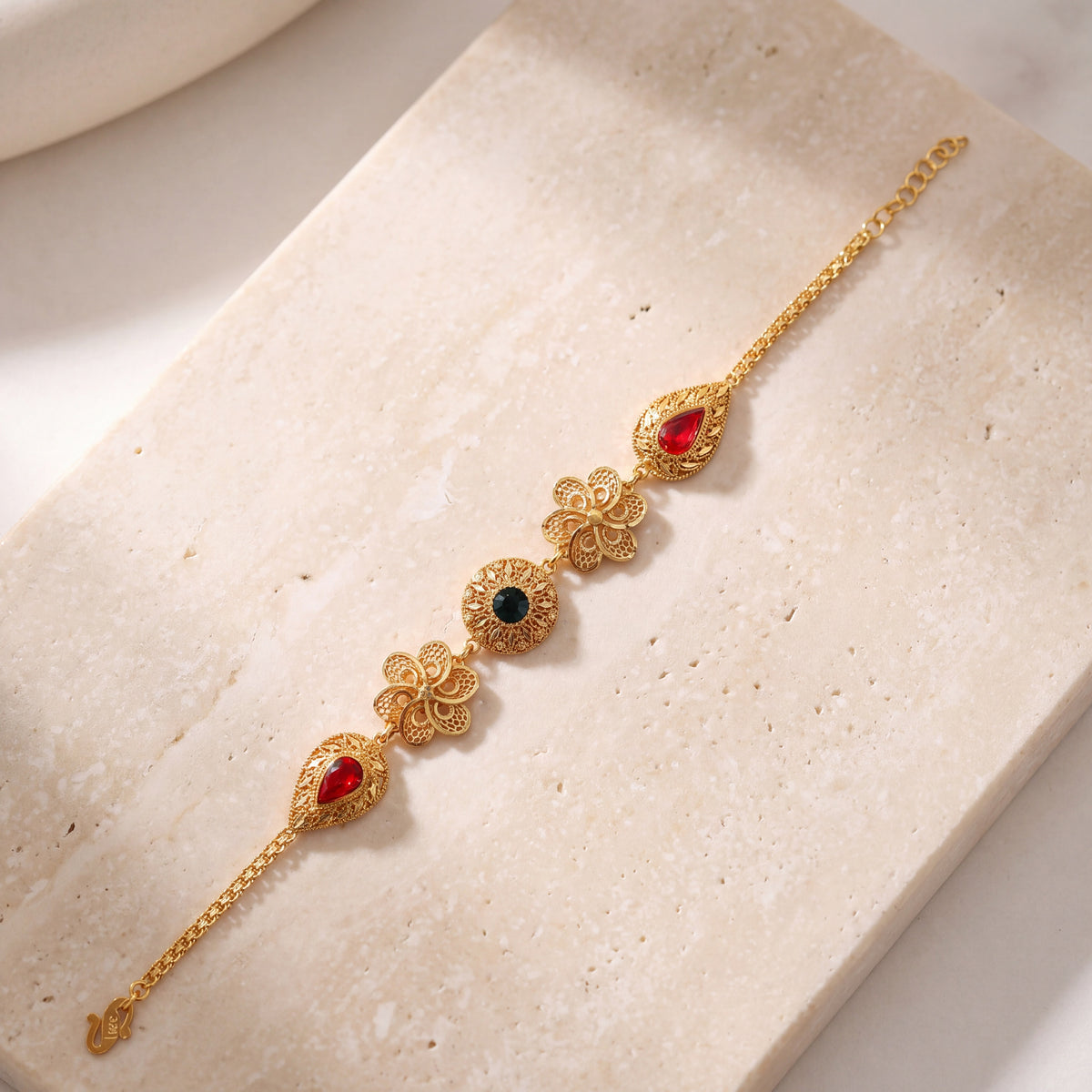RP 5 Piece Bracelet / Chain (D4) on travertine