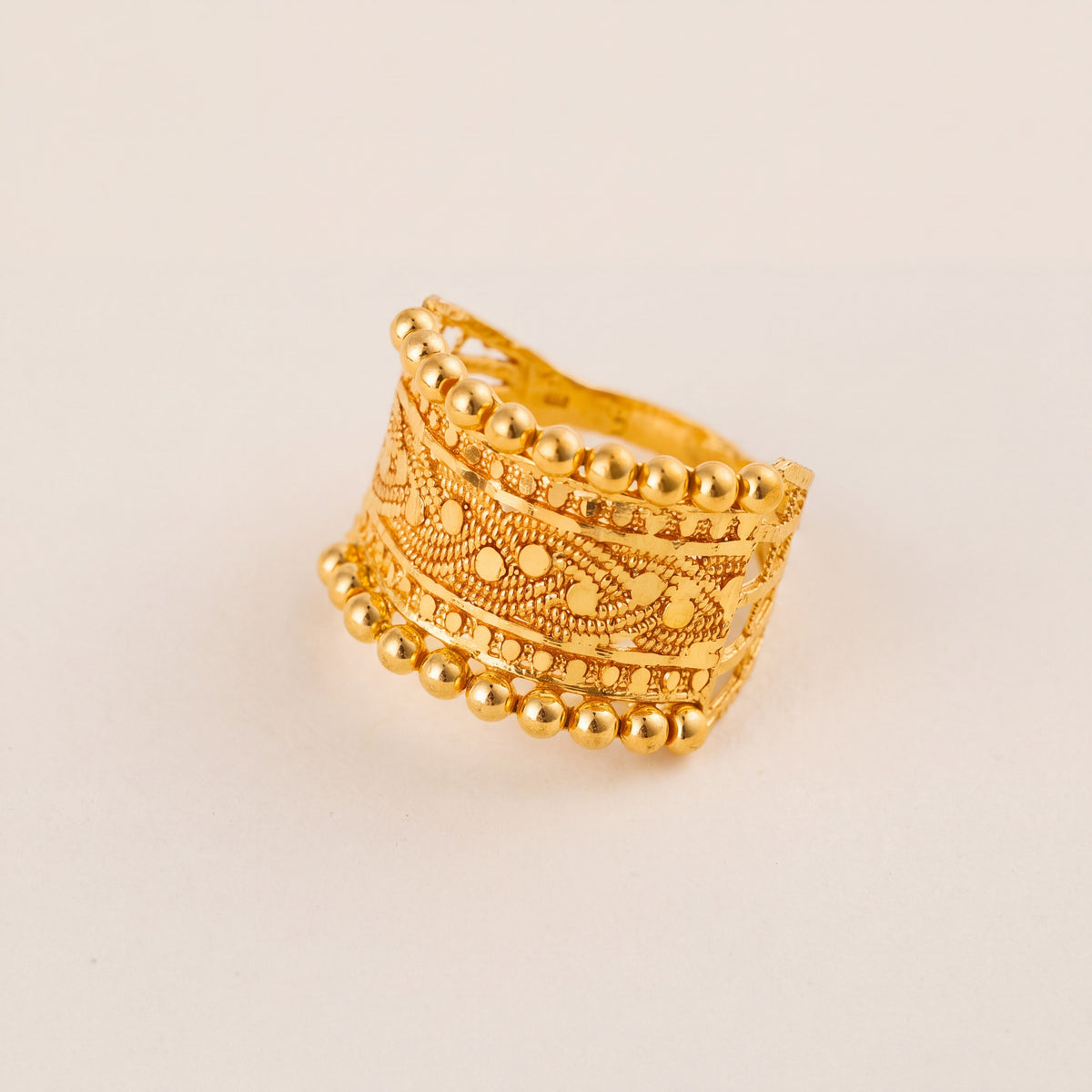 RP Ball Rings (Rope), 925 silver 24K gold plated