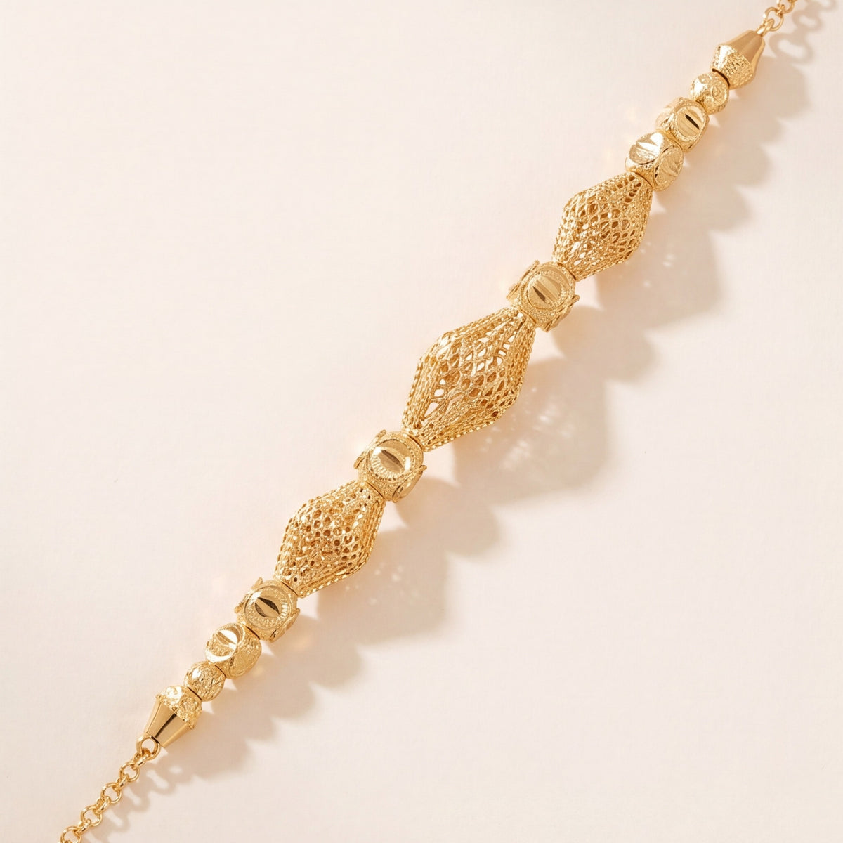 RP Beads & Ball Bracelet (D129) design detail
