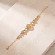 RP Beads & Ball Bracelet (D130) on travertine
