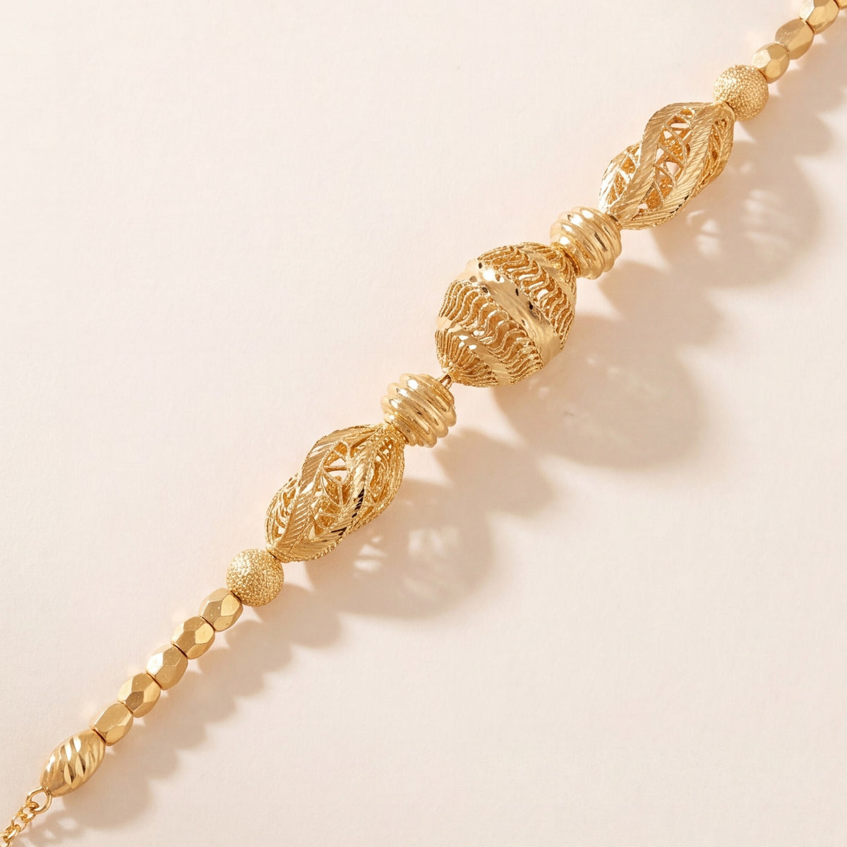 RP Beads & Ball Bracelet (D136) design detail