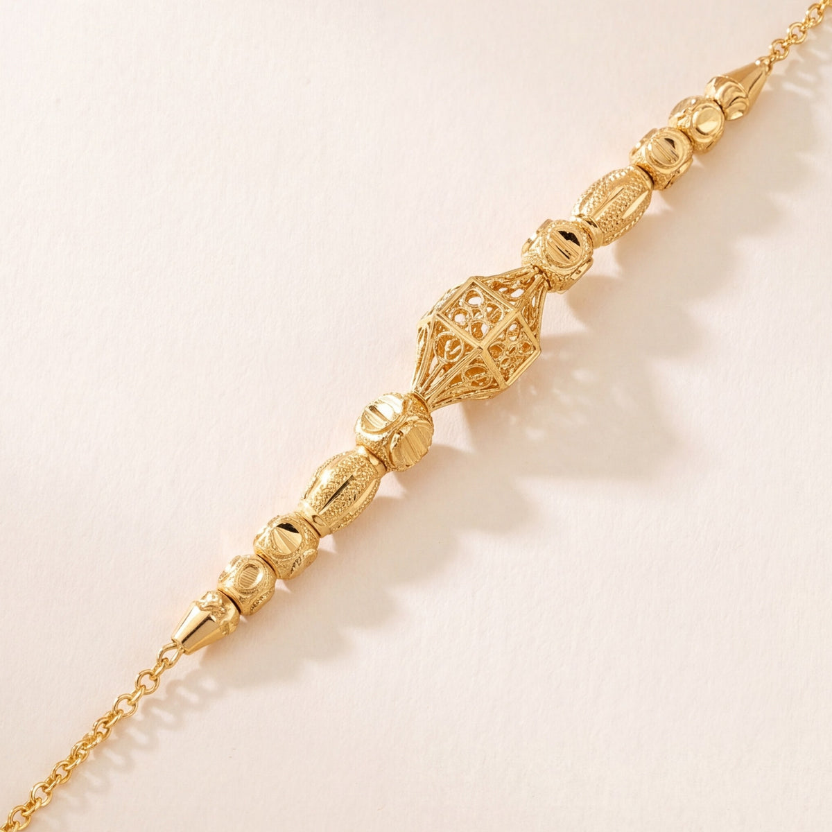 RP Beads & Ball Bracelet (D140) design detail