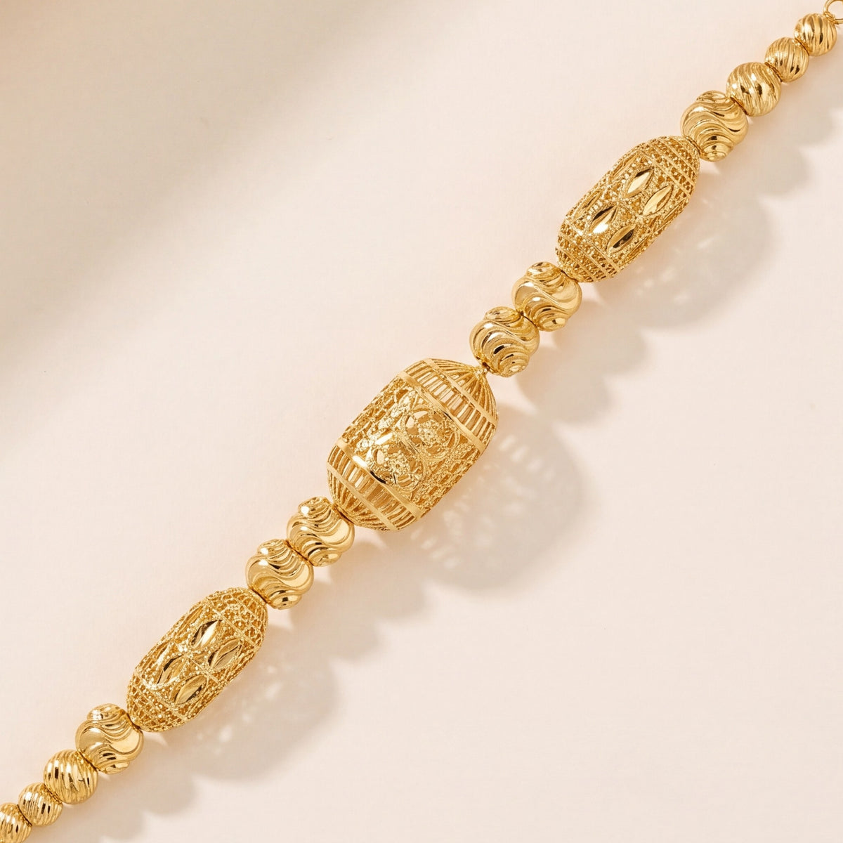RP Beads & Ball Bracelet (D49) design detail