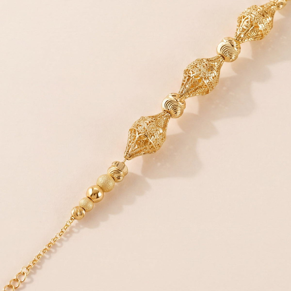 RP Beads & Ball Bracelet (D71) design detail