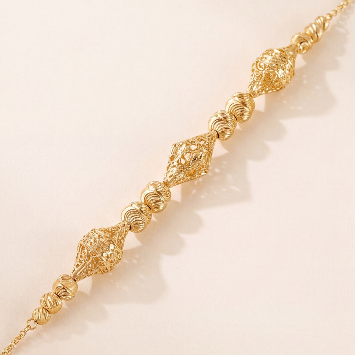 RP Beads & Ball Bracelet (D75) design detail
