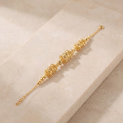 RP Beads & Ball Bracelet (D77) on travertine