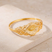 RP Cuff Bracelet (D13) on travertine