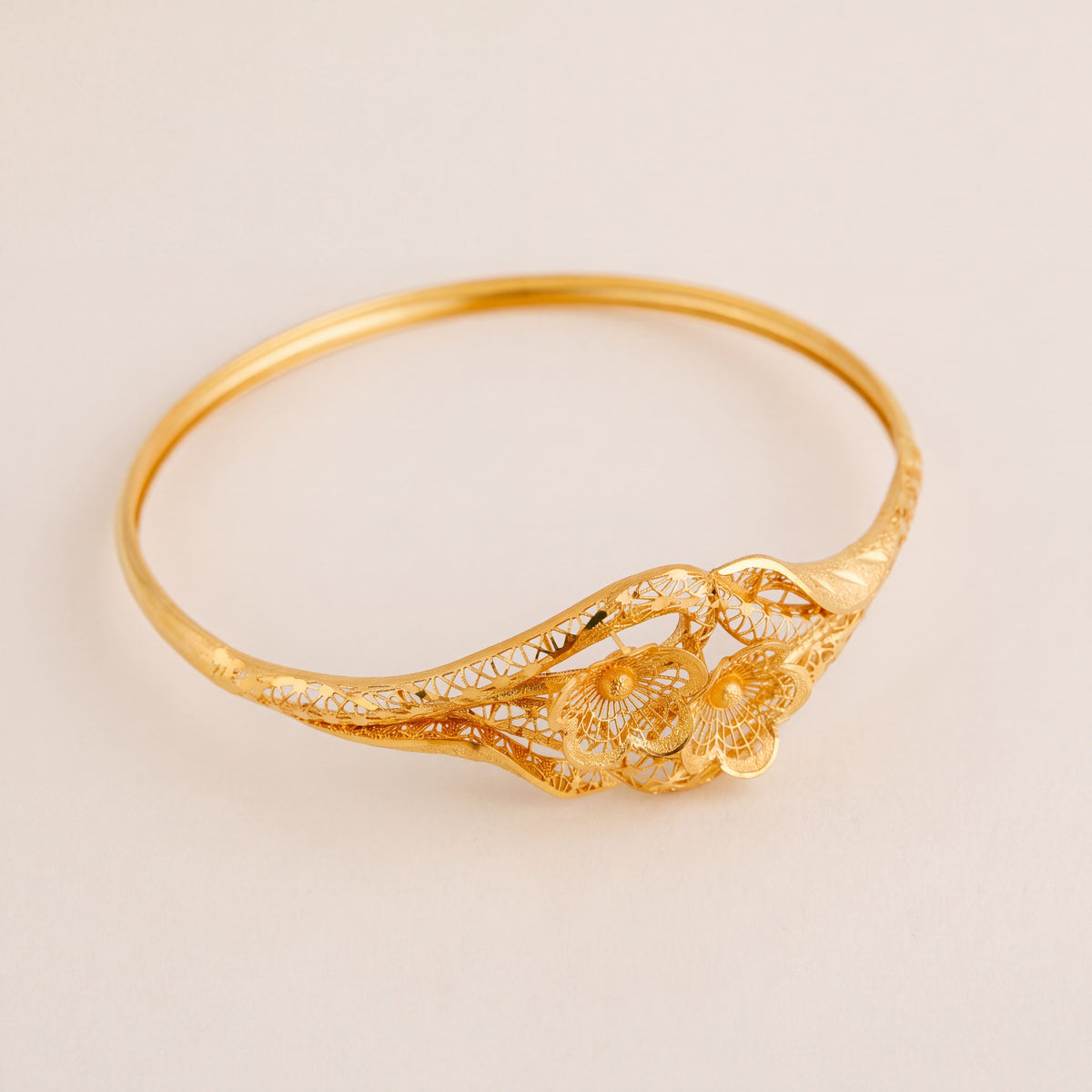 RP Cuff Bracelet (D16), 925 silver 24K gold plated